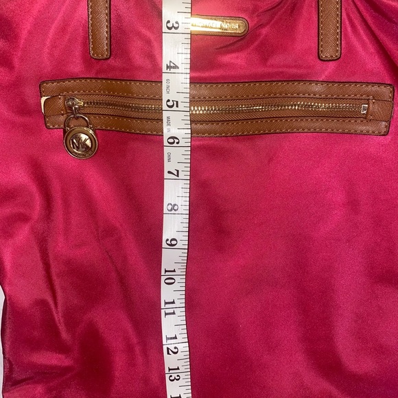 Michael Kors Pink Nylon Leather Large Tote Bag - Picture 7 of 13
